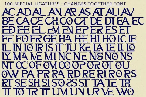 Changes Together font