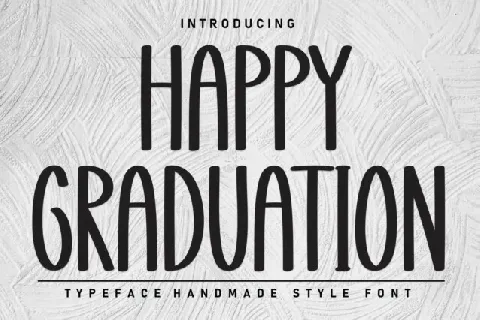 Happy Graduation Typeface font