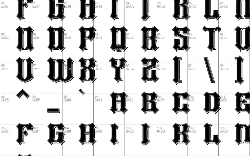 Heavy Force font