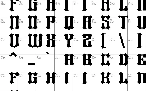 Heavy Force font