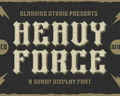 Heavy Force font