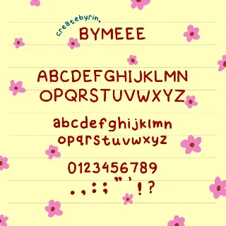 Bymeee font