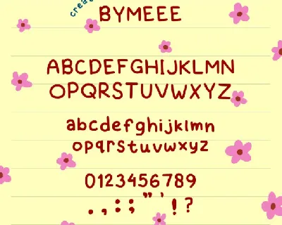 Bymeee font