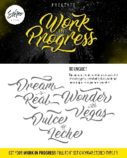 Work In Progress Free font