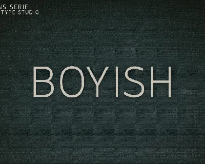 Boyish font