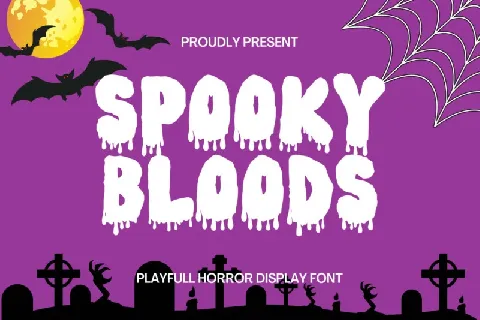 Spooky Bloods Display font
