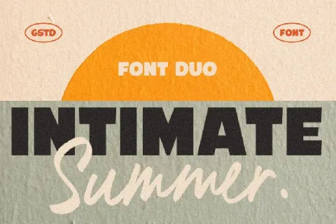 Intimate Summer Duo font