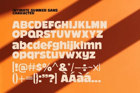 Intimate Summer Duo font