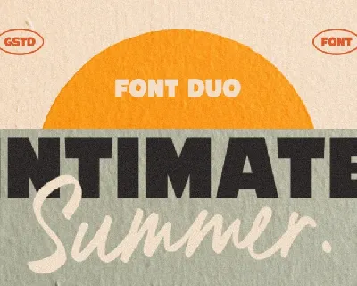 Intimate Summer Duo font