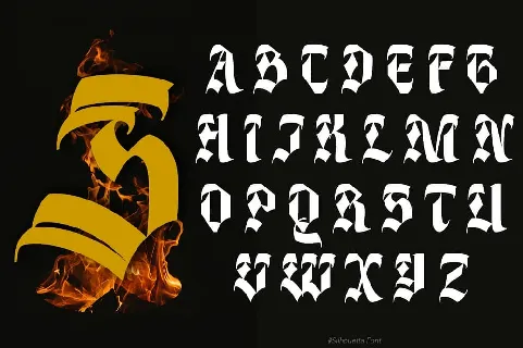 Silhouetta Blackletter font