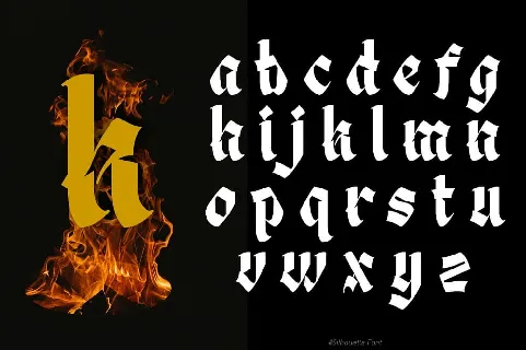 Silhouetta Blackletter font