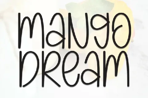 Mango Dream Display font