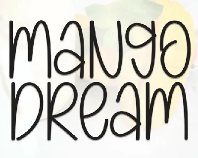 Mango Dream Display font