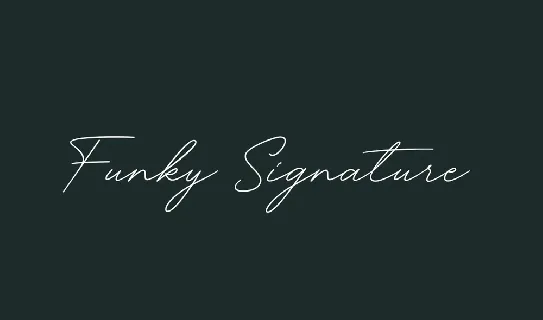 Funky Signature font