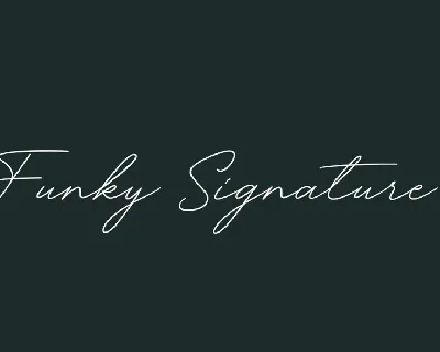 Funky Signature font