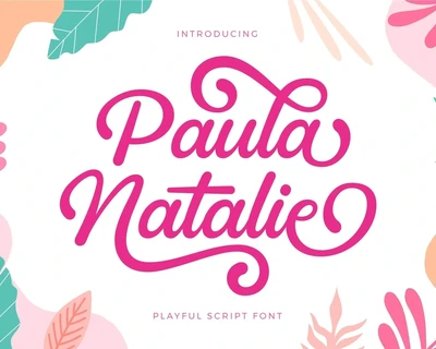 Paula Natalie font