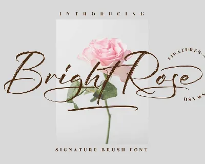 Bright Rose font