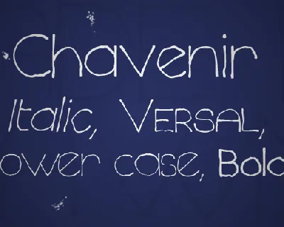 Chavenir font