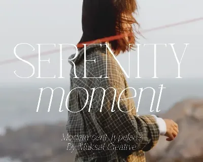 Serenity Moment font