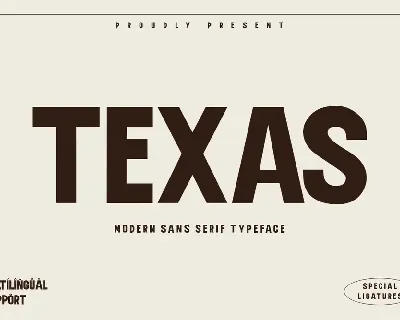 Texas font