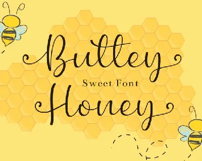Buttey Honey Calligraphy font