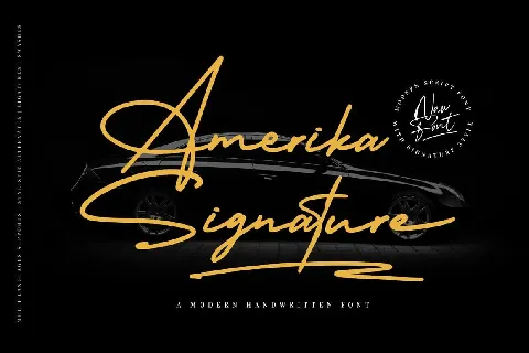 Amerika Signature font