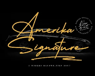 Amerika Signature font