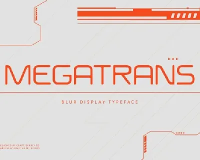 Megatrans Blur font