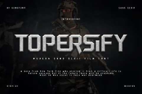 Topersify font