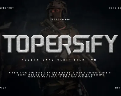 Topersify font