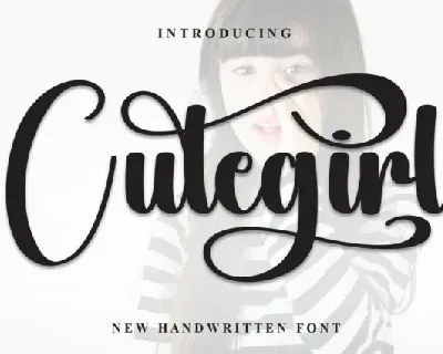 Cutegirl Calligraphy font