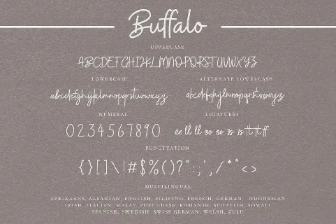 Buffalo font