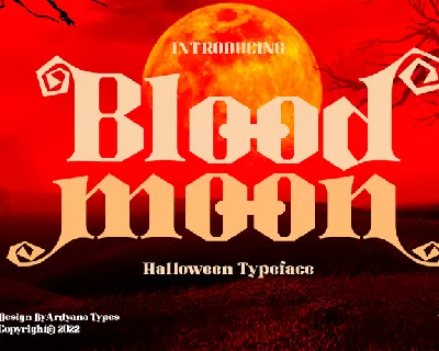 Blood Moon font