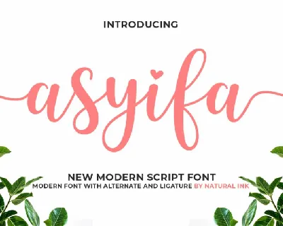 Asyifa Script font