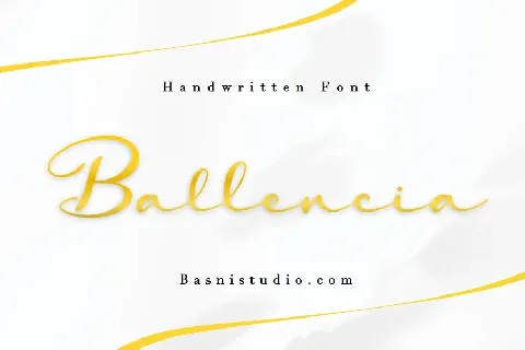 Ballencia font