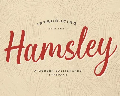 Hamsley font