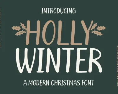 Holly Winter font