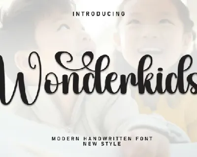 Wonderkids Script font