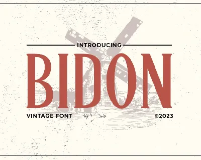 Bidon font