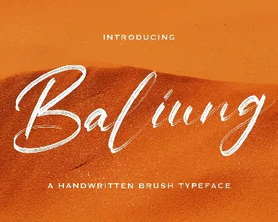 Baliung font