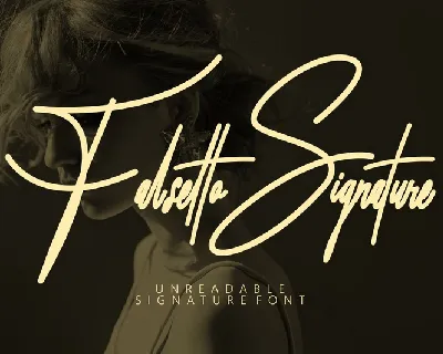 Falsetto Signature font