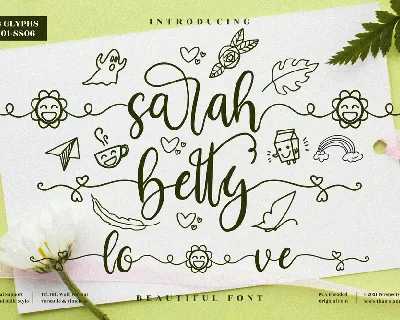 sarah betty font