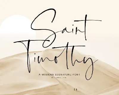 Saint Timothy font