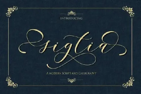 Sigtia Calligraphy font