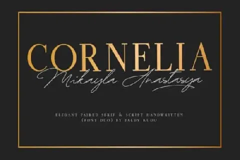 Cornelia Duo font