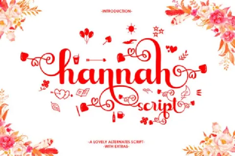 Hannah Script font