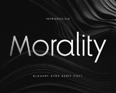 Morality font