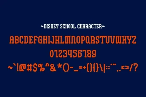 Disney School font