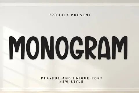 Monogram Display font