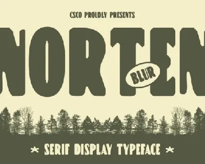 Norten Blur font